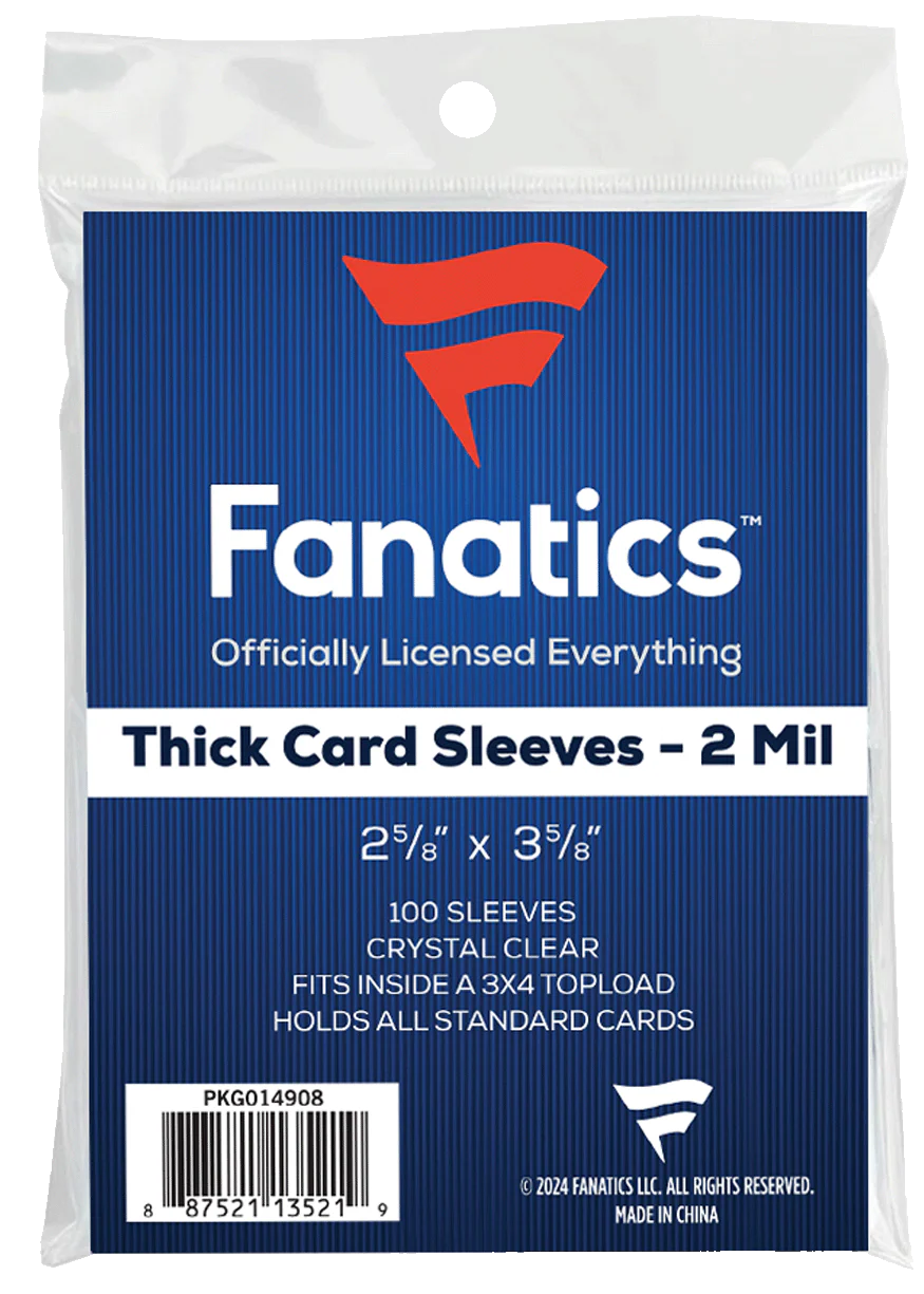 fanatics graded cards 100 Count Fanatics Card THICK Soft Sleeved – Nicodemus Cards & Gaming