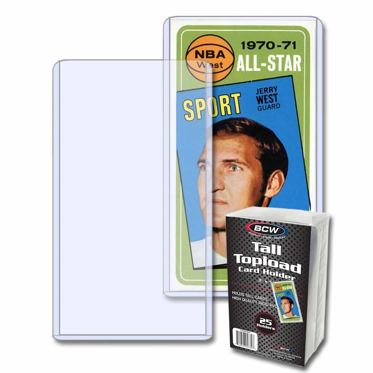 BCW Tall Topload Card Holder 25 Count