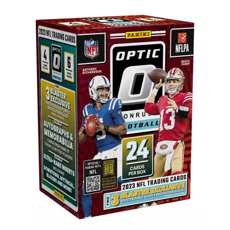 2023 Panini Donruss Optic Football Blaster Box Trading Cards (Purple Shock)