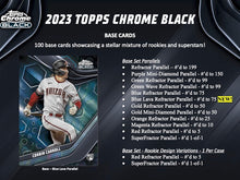 Load image into Gallery viewer, 2023 Topps Chrome Black Baseball Hobby Box
