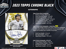 Load image into Gallery viewer, 2023 Topps Chrome Black Baseball Hobby Box
