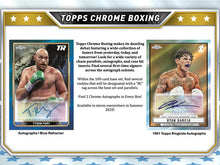 Load image into Gallery viewer, 2024 Topps Chrome Boxing Hobby Box

