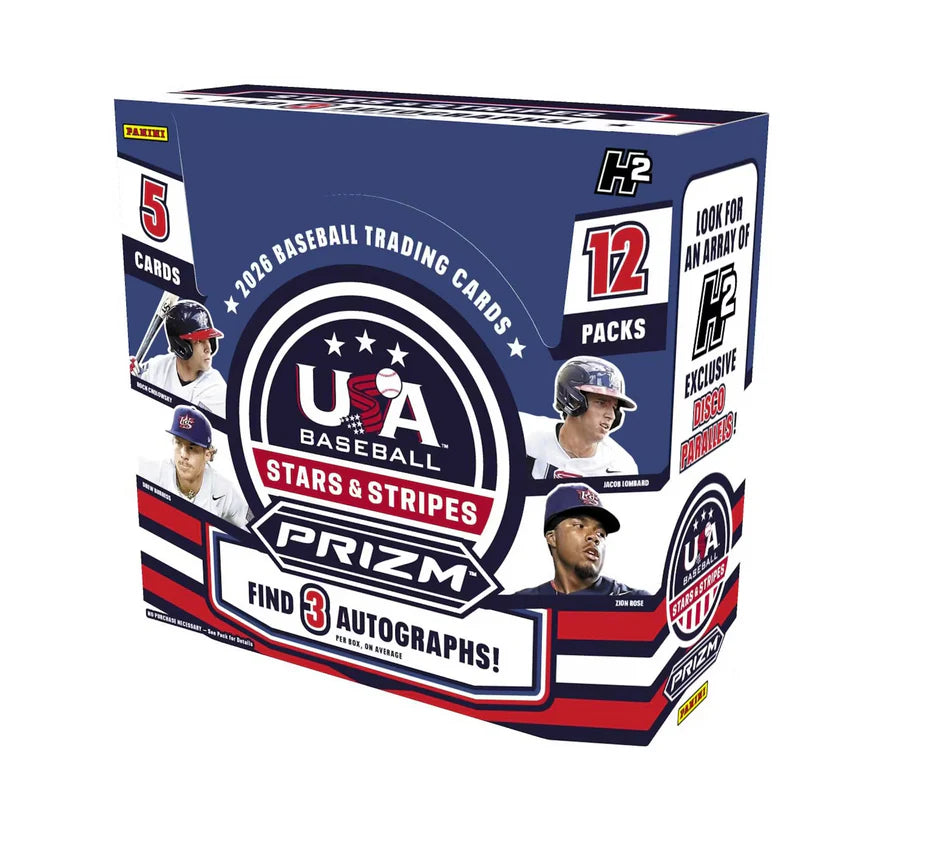 2026 Panini USA Stars & Stripes Prizm Baseball H2 Hobby Box