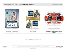 Load image into Gallery viewer, 2024/25 Panini Turkish Airlines Euroleague Crown Royale Basketball Hobby Box
