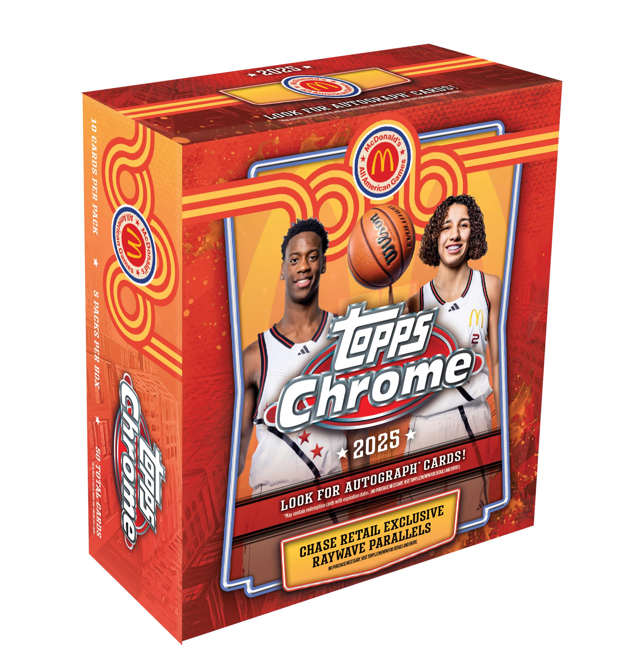 2025 Topps Chrome McDonald's All American Basketball Mega Box