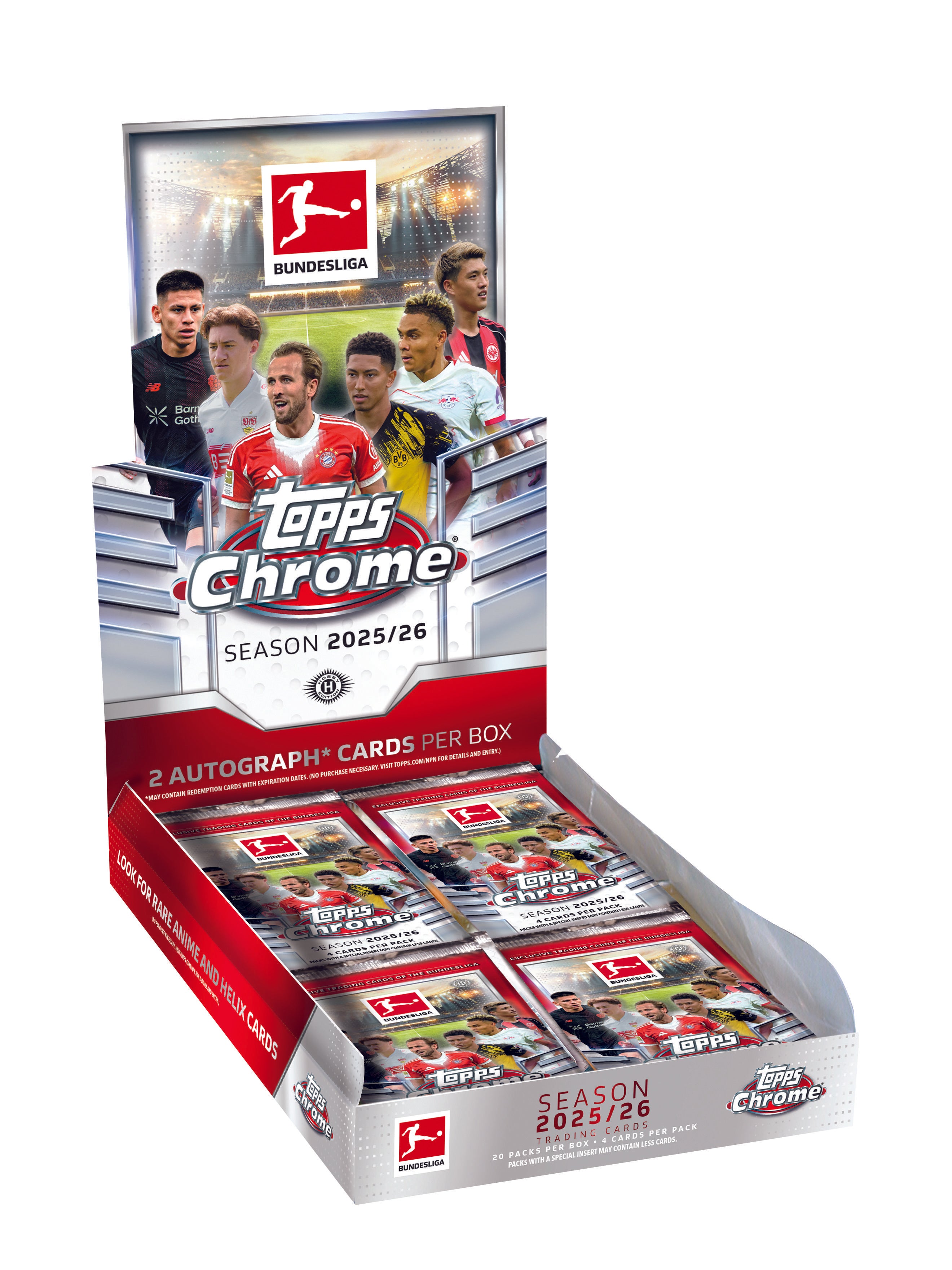2025-26 Topps Chrome Bundesliga Soccer Hobby Box