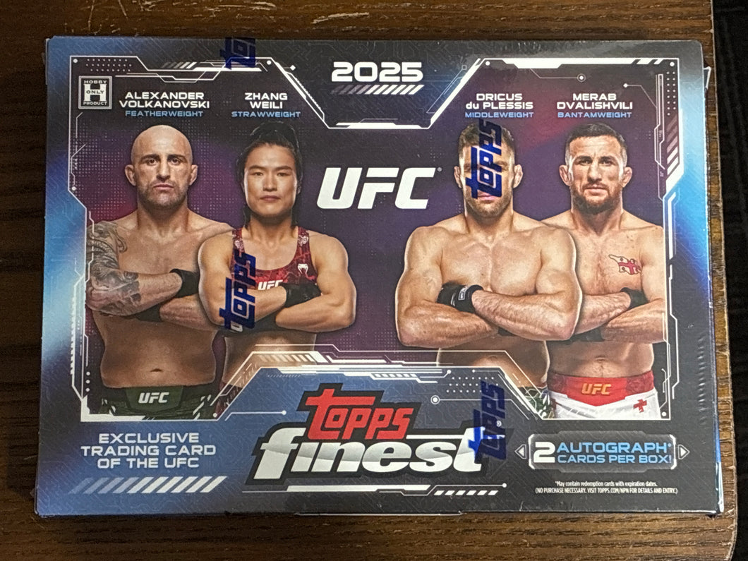 2025 UFC Topps Finest Hobby Box