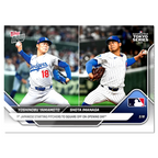 Yoshinobu Yamamoto Shota Imanaga 2025 MLB Topps NOW TOKYO Series Card #2 IN HAND0