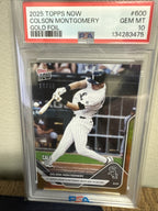 2025 Topps Now 1st Career Grand Slam Gold #600 Colson Montgomery /50 PSA 100