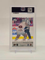 2024-25 Upper Deck Series 1 Lane Hutson #229 Clear Cut Young Guns SSP RC PSA 91
