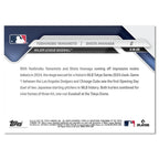 Yoshinobu Yamamoto Shota Imanaga 2025 MLB Topps NOW TOKYO Series Card #2 IN HAND1