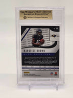 2019 Panini Prizm WHITE SPARKLE #341 Marquise Brown RC BGS 9.5 GEM MINT SSP1