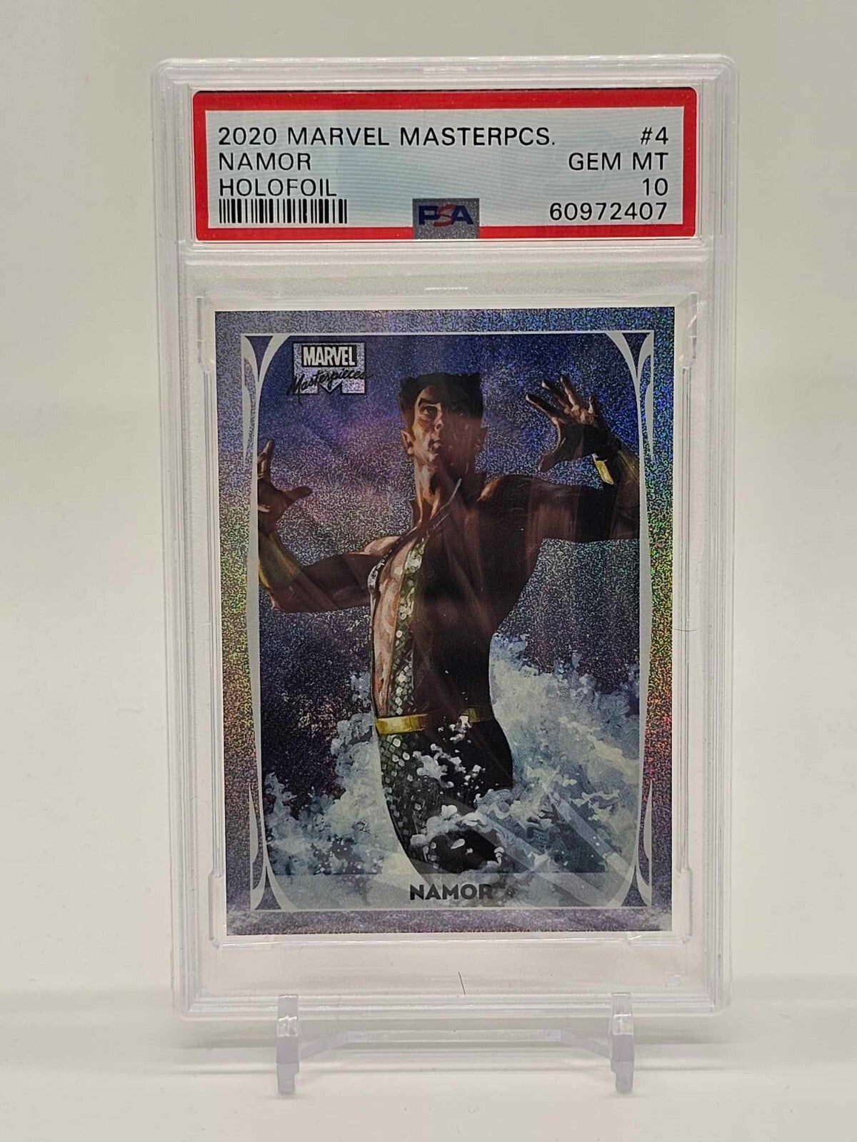 2020 Upper Deck Marvel Masterpieces Holofoil Namor PSA 10 #4 Pop 30