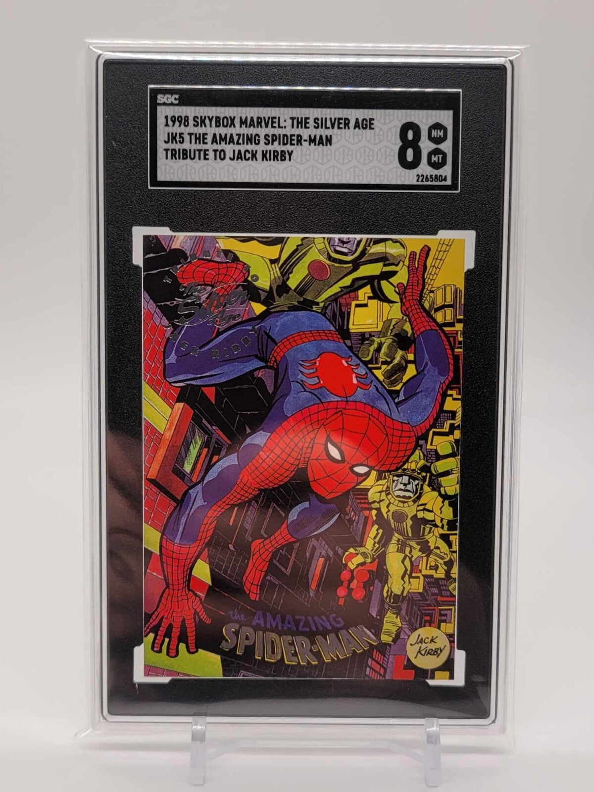 1998 Skybox Marvel: Silver Age Jack Kirby Tribute Spider-Man #JK5 SGC 80