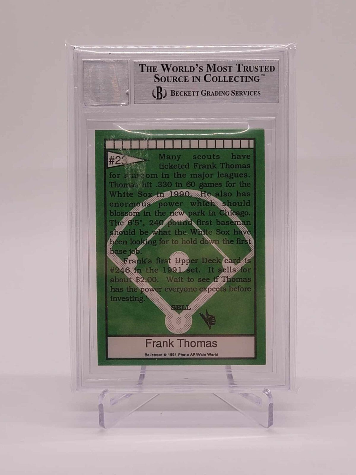 1991 Ballstreet Frank Thomas Auto BGS1