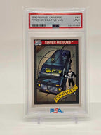 1990 Marvel Universe SUPER HEROES #44 PUNISHER'S BATTLE VAN PSA 90