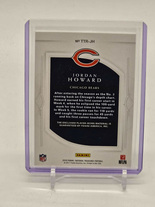2016 Panini National Treasures Tremendous Treasures 1/1 NFL Shield Jordan Howard1