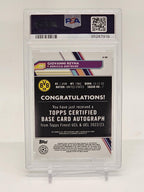 2022-23 Topps Finest UCC Giovanni Reyna Neon Green Refractor Auto #/99 PSA 91