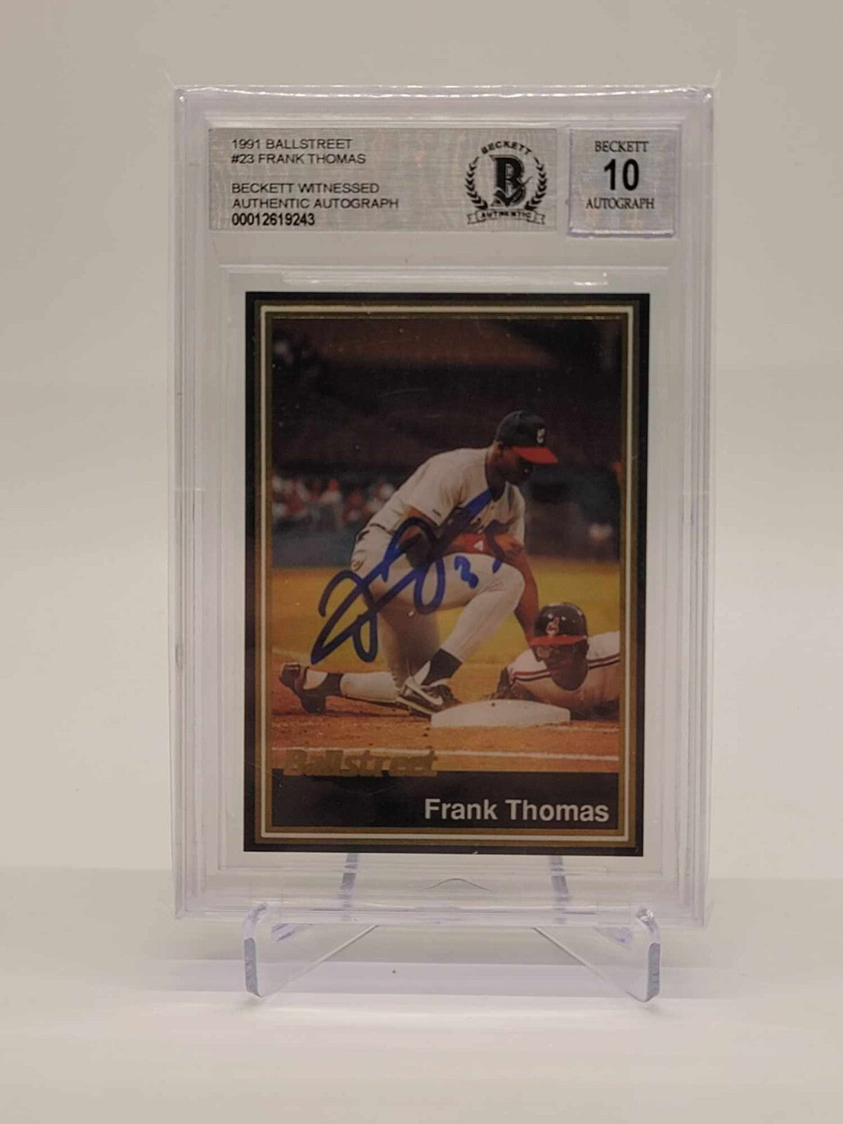 1991 Ballstreet Frank Thomas Auto BGS0