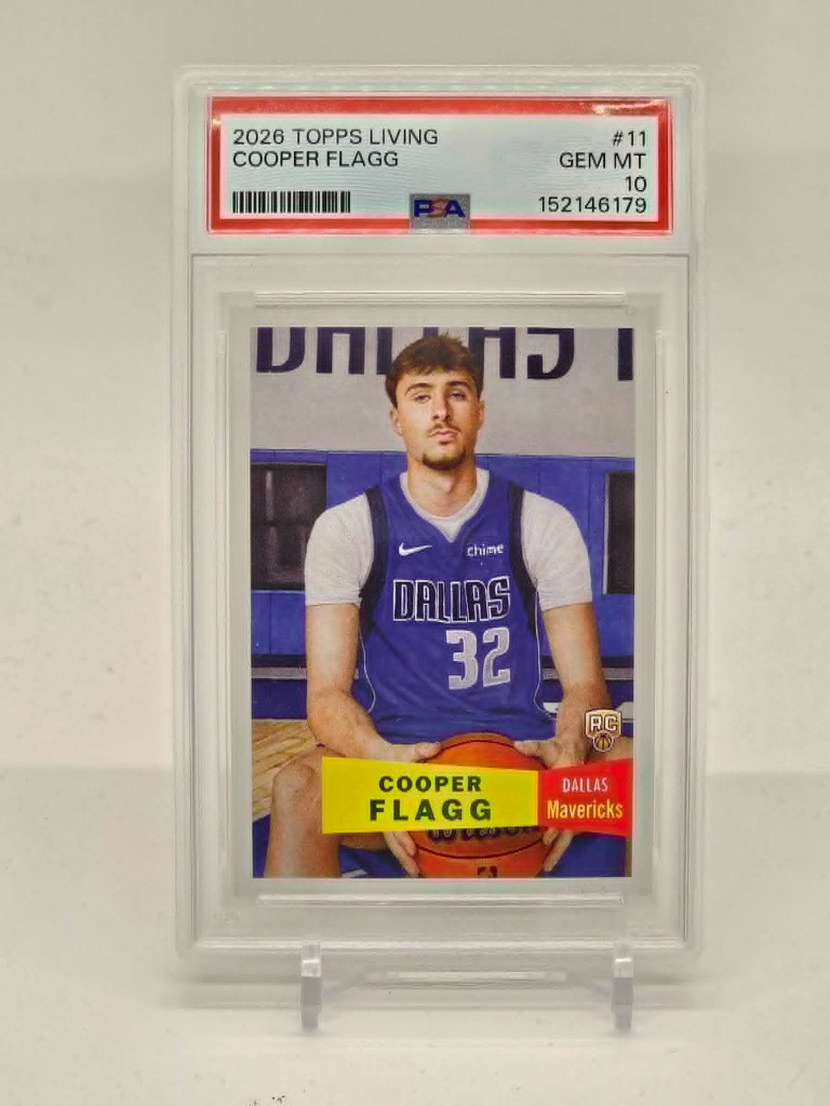 2026 Topps Living COOPER FLAGG #11 PSA 10 GEM MINT Mavericks Rookie0