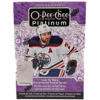 2022/23 Upper Deck O-Pee-Chee Platinum Hockey 6-Pack Blaster Box