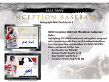 Load image into Gallery viewer, 2023 Topps Inception Baseball Hobby Box
