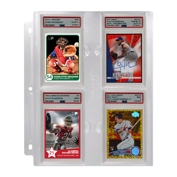 4-Pocket Page for Graded PSA Slabs
