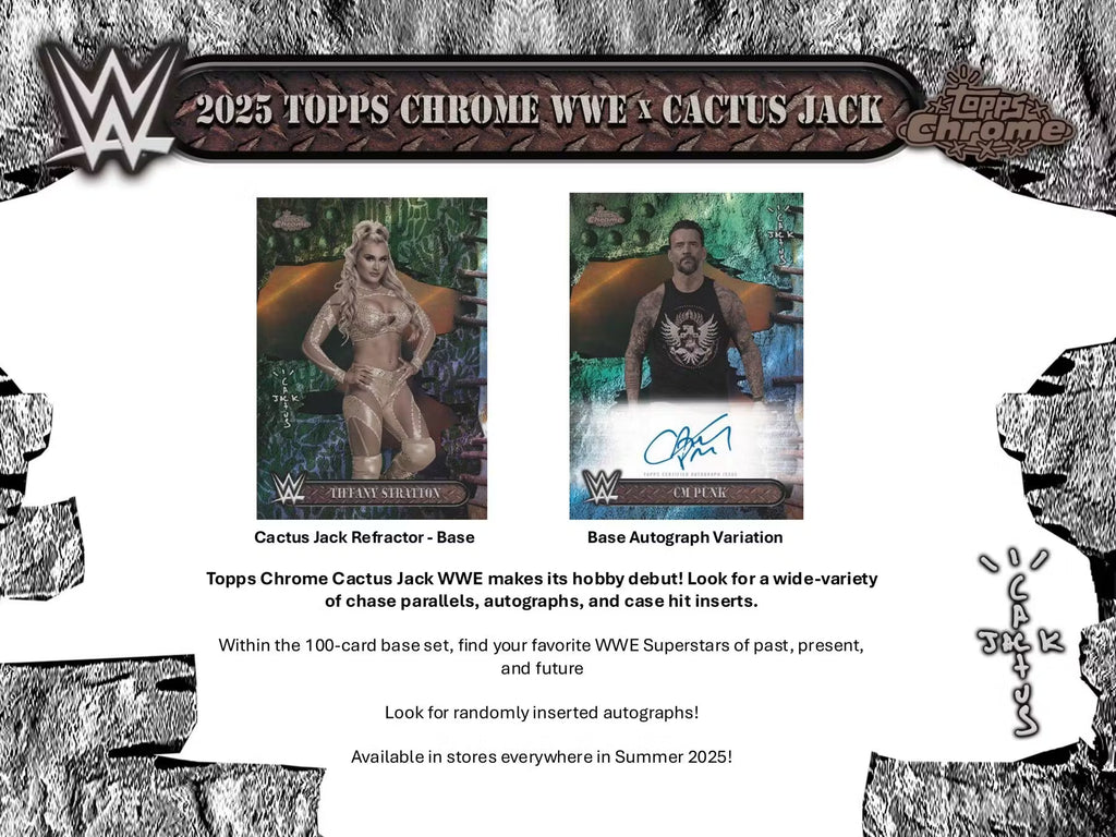 2025 Topps Chrome WWE x Cactus Jack Hobby Box