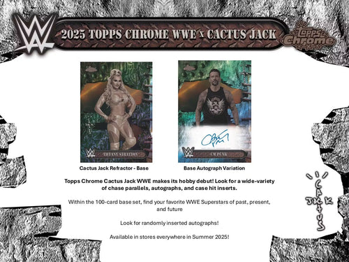 2025 Topps Chrome WWE x Cactus Jack Hobby Box