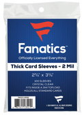 100 Count Fanatics Card THICK Soft Sleeved