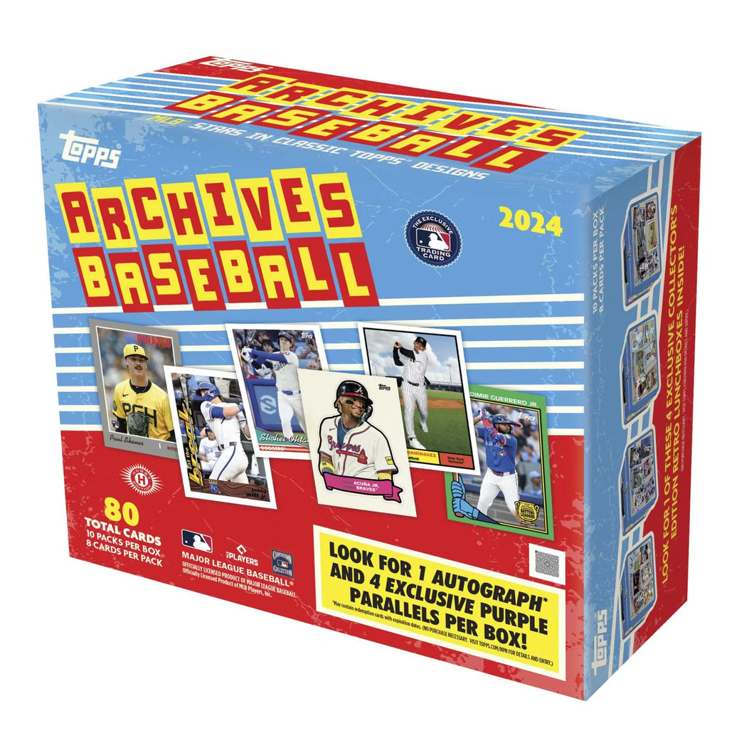 2024 Topps Archives Baseball Collectors Box - PRESALE