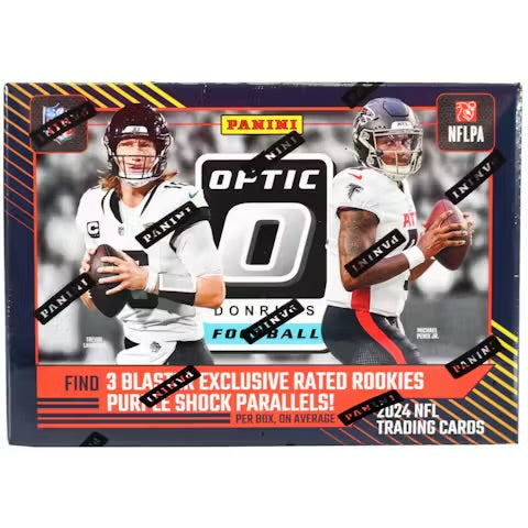 2024 Panini Donruss Optic Football Blaster Box Trading Cards (Purple Shock)