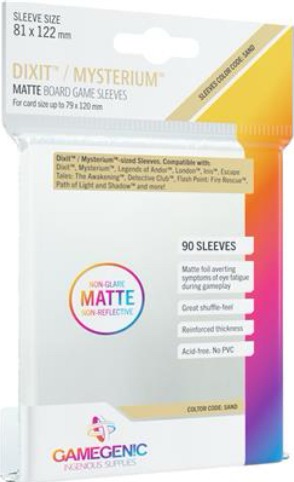 MATTE Prime Sleeves - Game Supplies