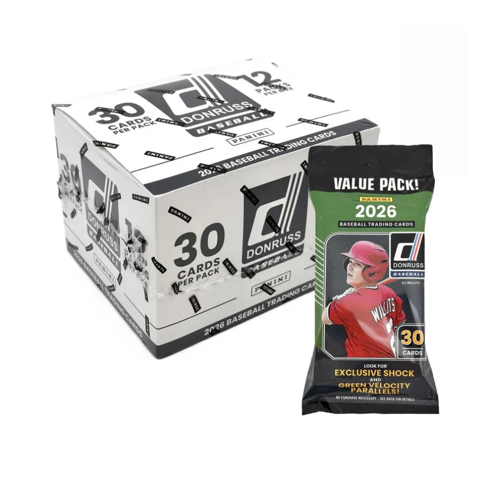 2026 Donruss Baseball Fat Pack 12 Pack Box