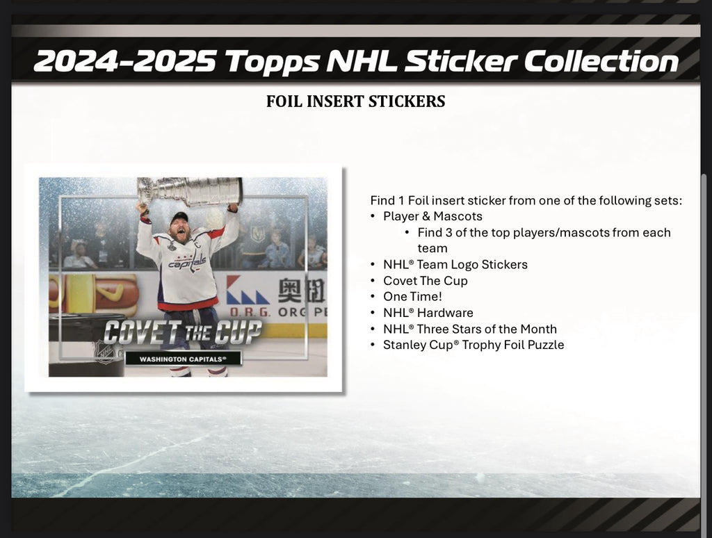 2024-25 Topps NHL Sticker PACK