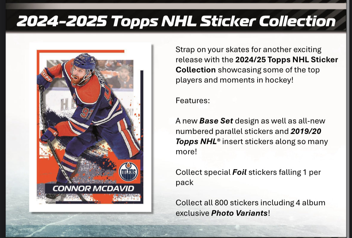 2024-25 Topps NHL Sticker Album