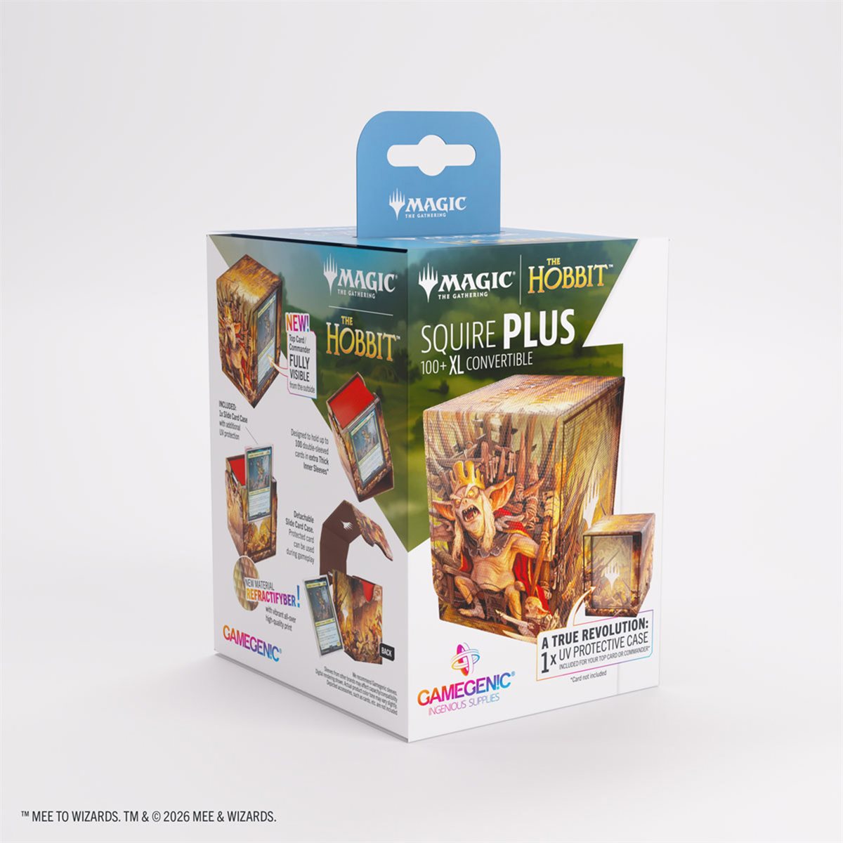 Deck Box: Magic: The Gathering - The Hobbit: Squire PLUS XL (100 ct.) - Battle of Goblin-town