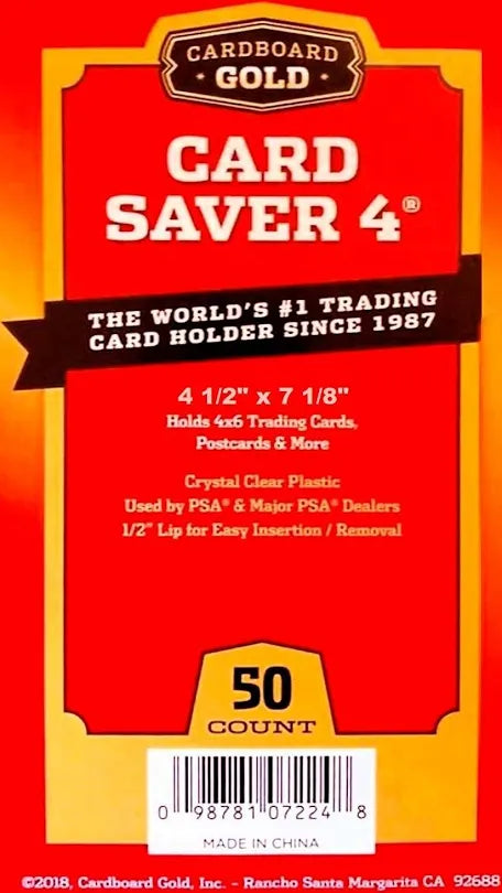 Card Saver 4 - 50 pk (cardboard gold)