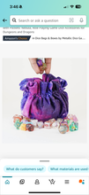 Load image into Gallery viewer, Velvet Dice Bag with Pockets: Nebula
