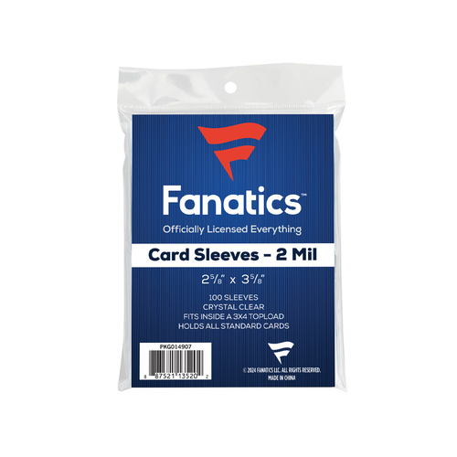 100 Count Fanatics Card Soft Sleeved