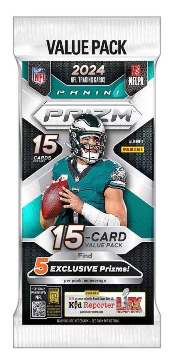 2024 Panini NFL Prizm Football Trading Card Value Pack