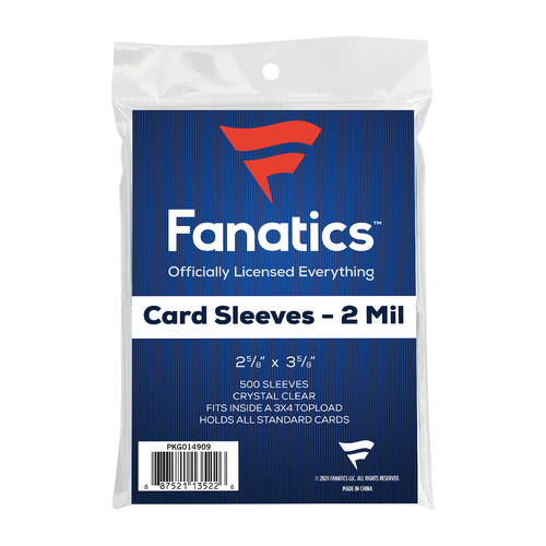 500 Count Fanatics Standard Card Sleeves