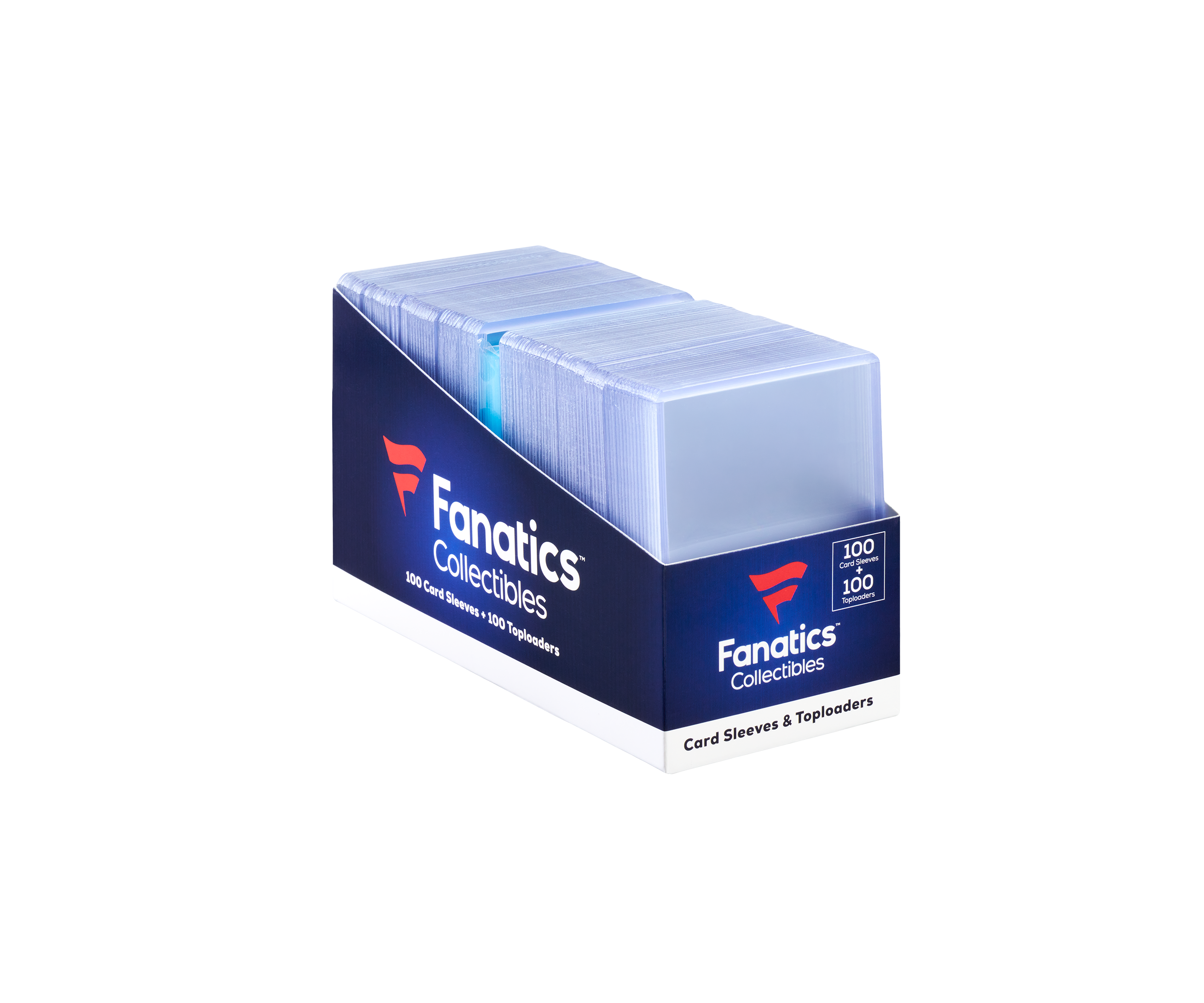 Fanatics 100 Combo Pack Top Loader/Sleeves