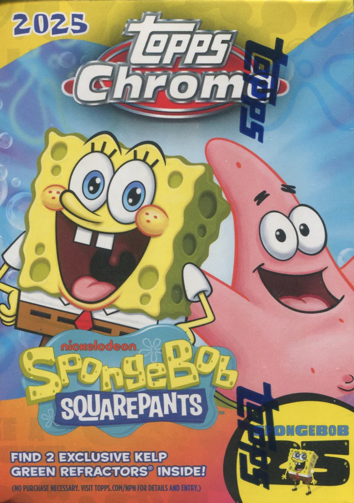 2025 Topps Chrome 25th Anniversary Spongebob Squarepants Blaster Value Box