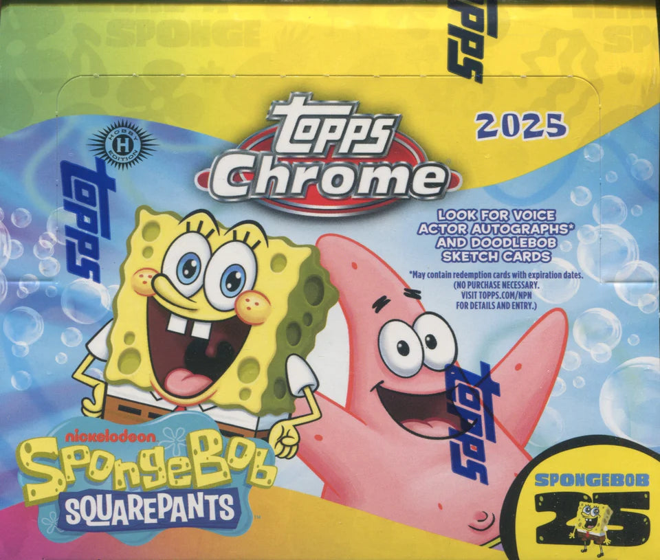 2025 Topps Chrome SpongeBob Squarepants 25th Anniversary Hobby Box