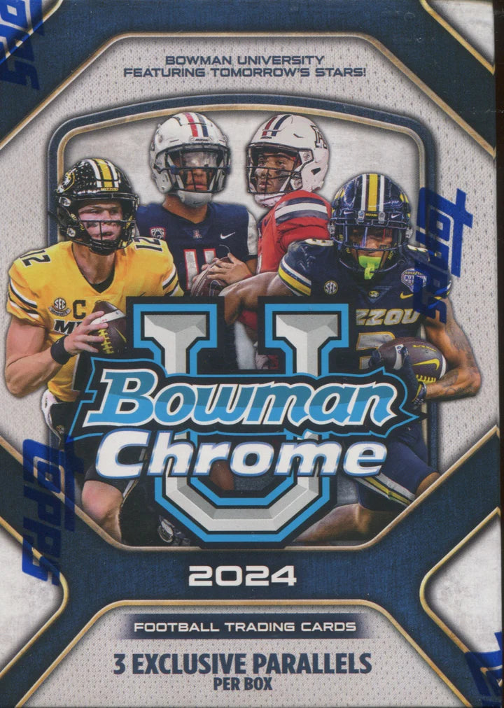 2024 BOWMAN CHROME UNIVERSITY FOOTBALL BLASTER BOX