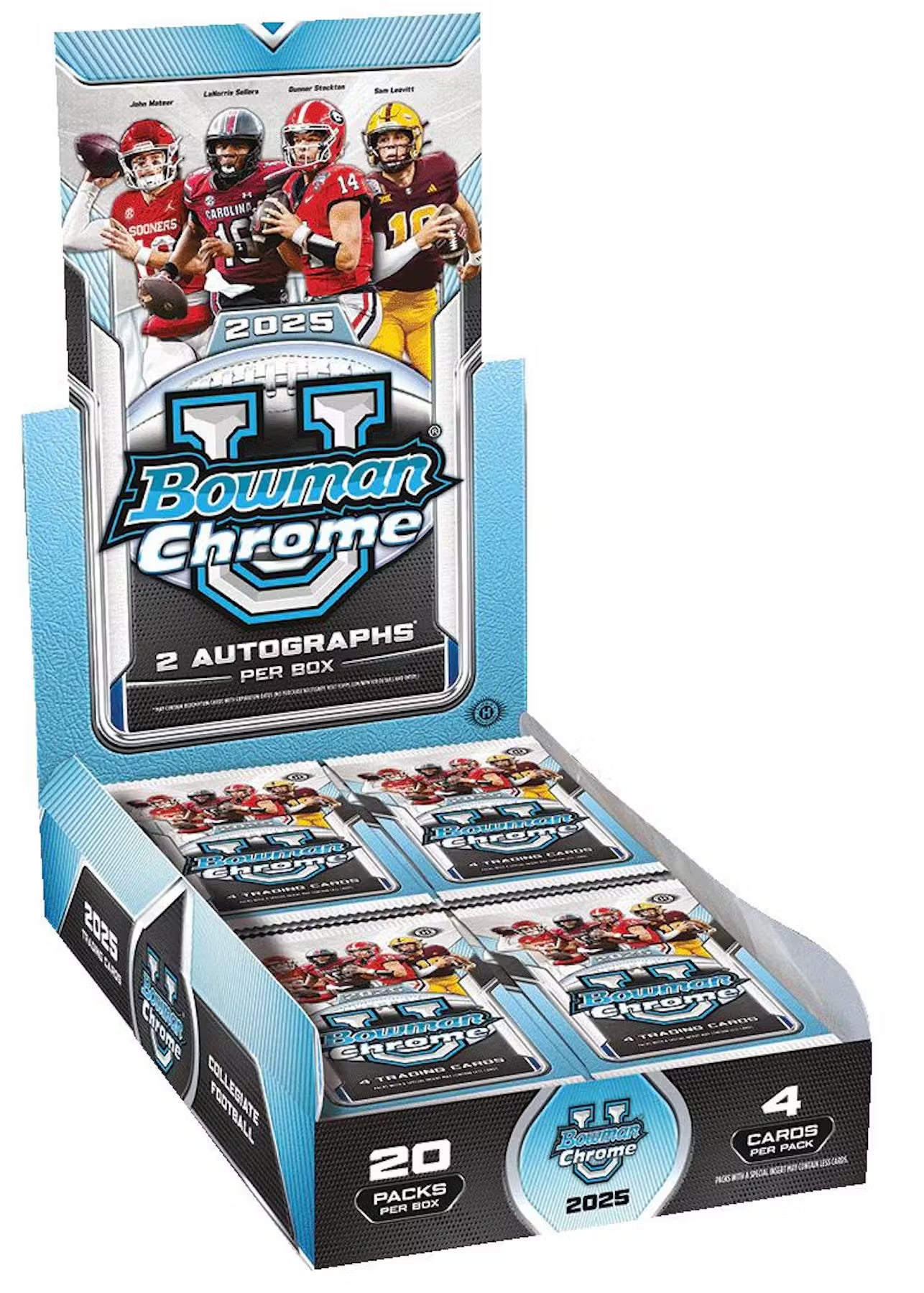 2025 Bowman University Chrome Football Hobby Box