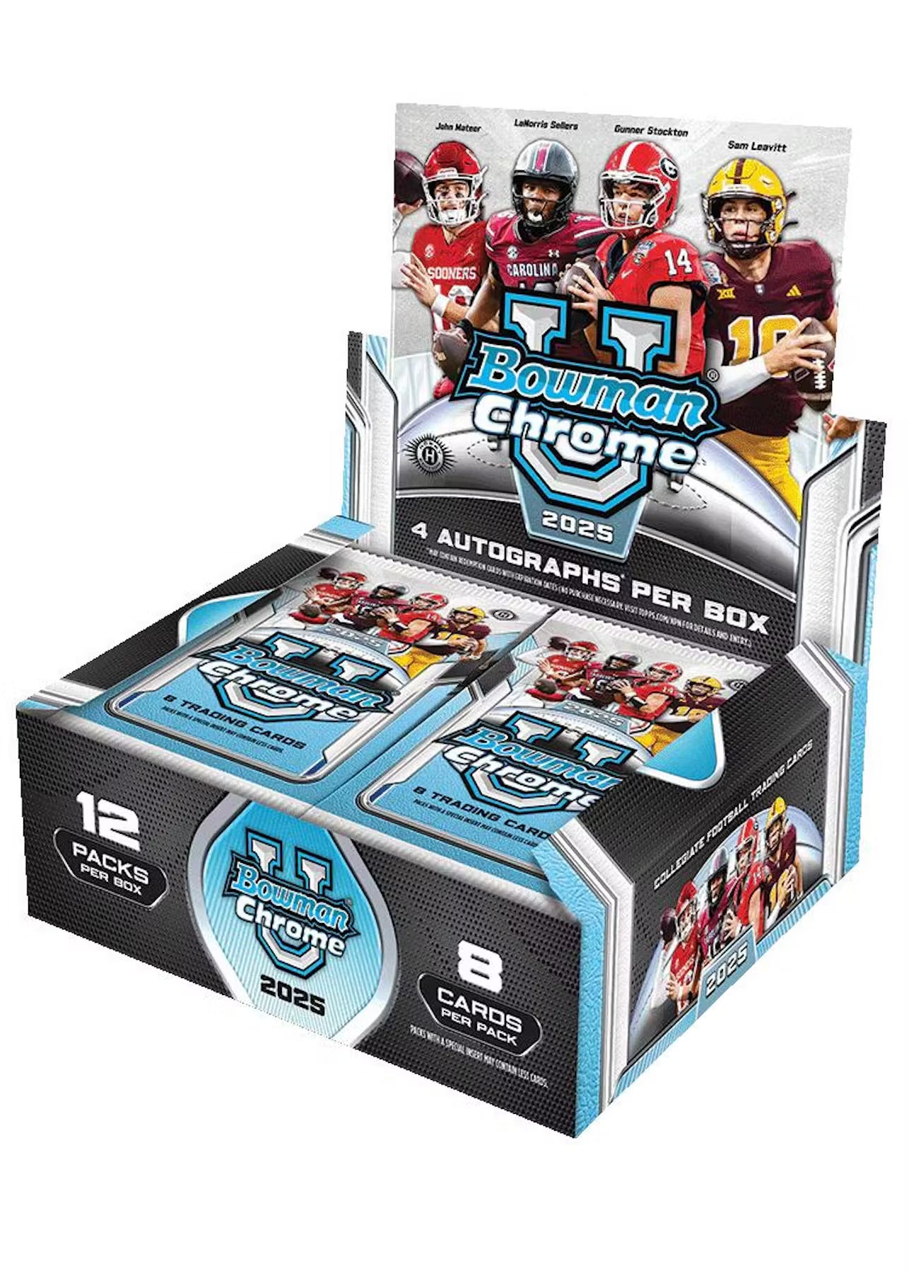 2025 Bowman University Chrome Football Hobby Jumbo Box