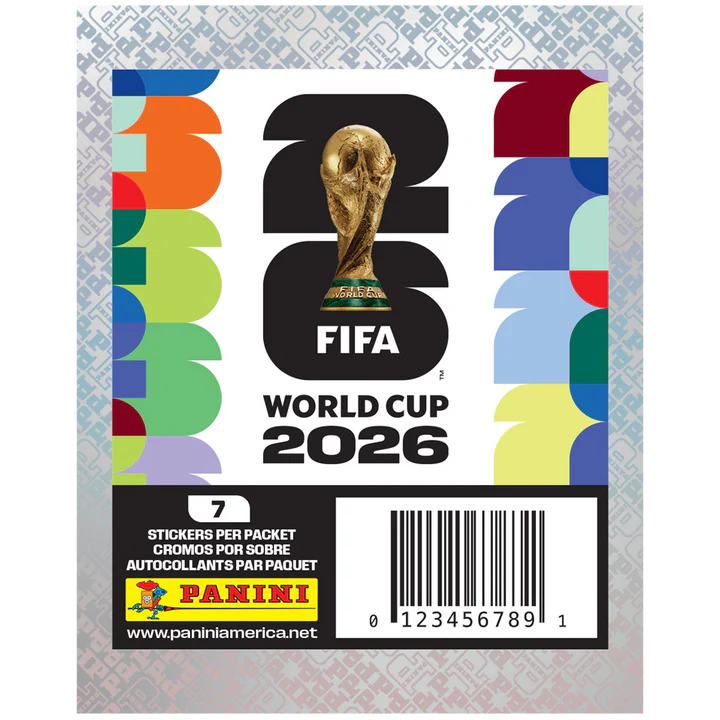 2026 Panini Soft Cover World Cup Soccer 7 Sticker Pack