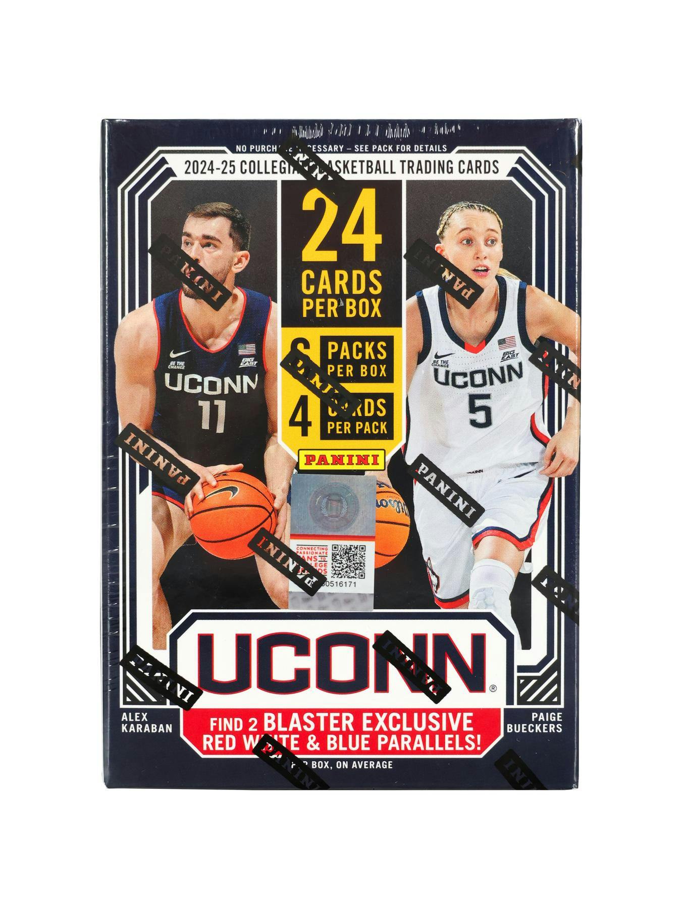 2024/25 Panini UConn Collegiate Basketball 6-Pack Blaster Box